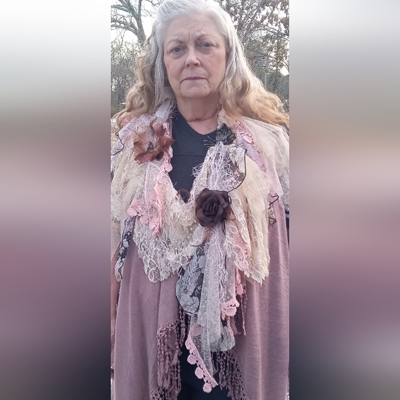 STATEMENT piece, necklace, upcycled necklace, neck piece - Picture 9 of 10